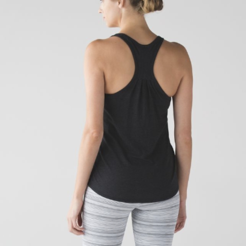Lululemon Yogi Everyday Tank Heathered Black